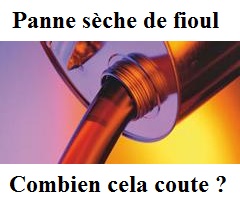 Que peut vous couter une panne de fioul ?